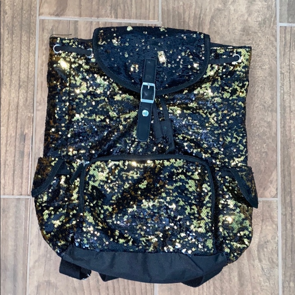 Black & Gold sequence backpack